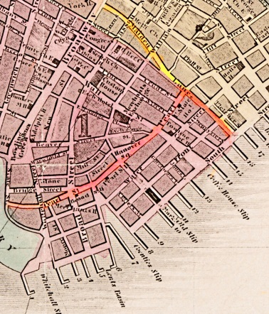 Manhattan's early Quaker quarter (image enhanced)