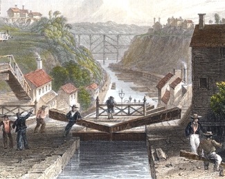 WH Bartlett: Lockport, NY, 1839